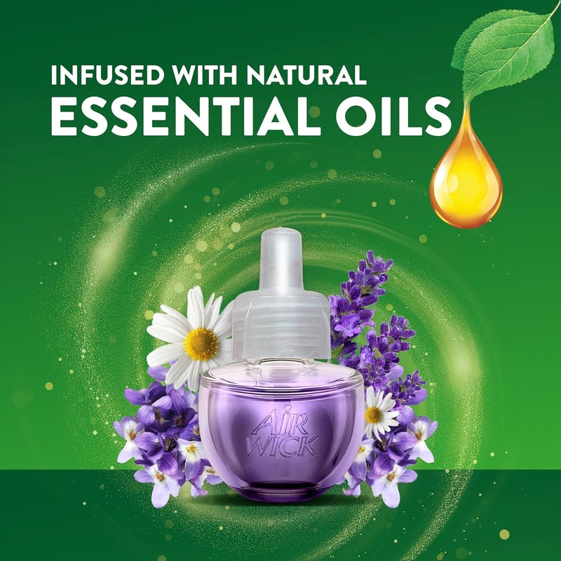 Air Wick Plug in Scented Oil Refill, 10ct, Lavender & Chamomile, Air Freshener, Essential Oils, Eco Friendly - Image 3