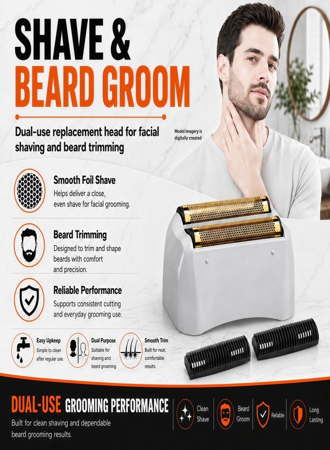 AIJALY Shaver Replacement Pro Foil & Cutter,Compatible with andis TS-1 Shaver Head - Image 2
