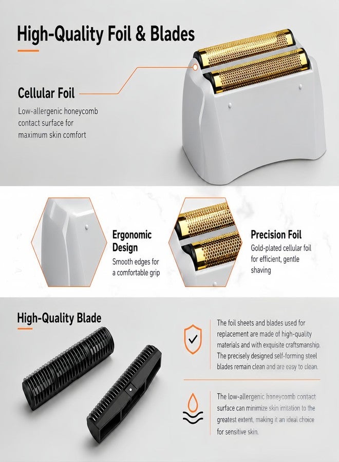 AIJALY Shaver Replacement Pro Foil & Cutter,Compatible with andis TS-1 Shaver Head - Image 3