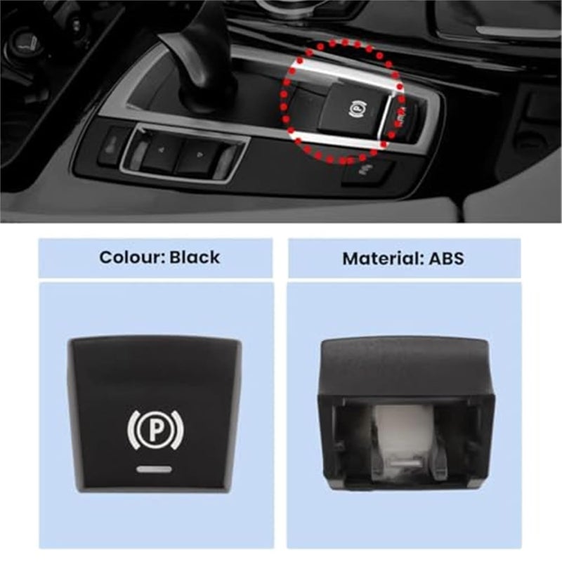 QASULER Handbrake Actuator Parking Brake Switch Cover - Image 3