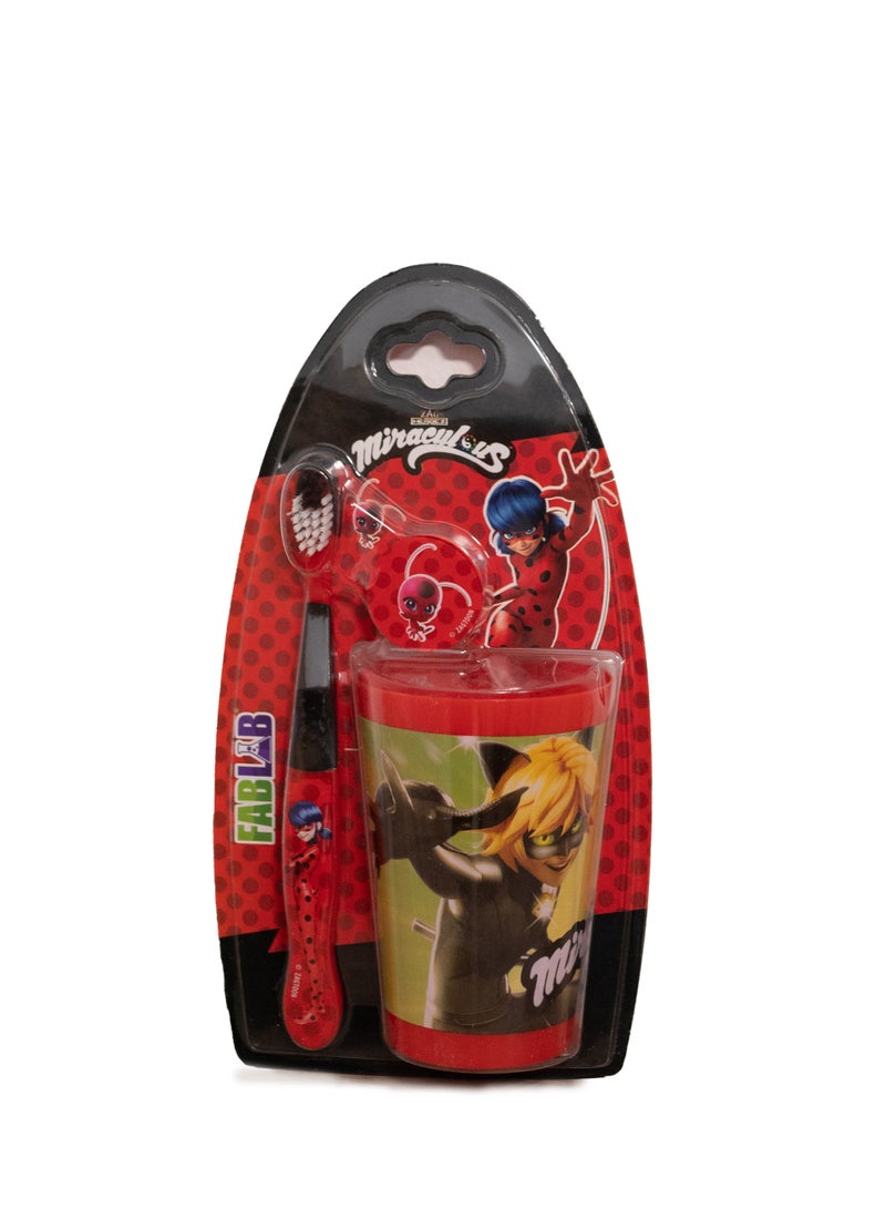 فاب لاب فرشاة أسنان FABLAB ميراكيولوس مع كوب - Image 1