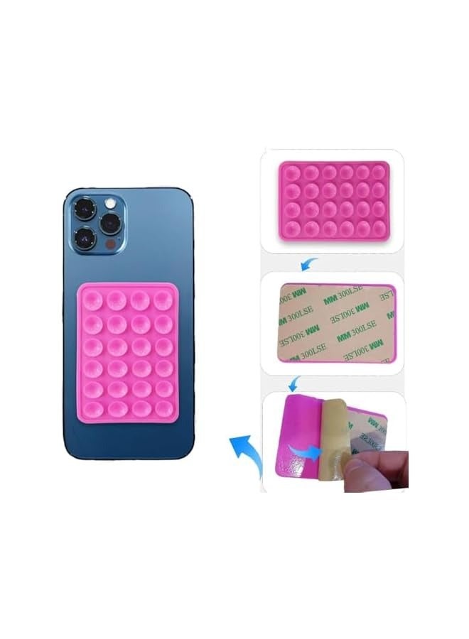 PROMASS Silicone Suction Phone Case Mount 9Pcs, Sticky Phone grip, Silicone Suction Phone Sticky grip, Hands-Free - Image 4