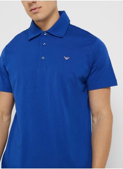 EMPORIO ARMANI Beachwear Logo Polo Shirt  - Image 3