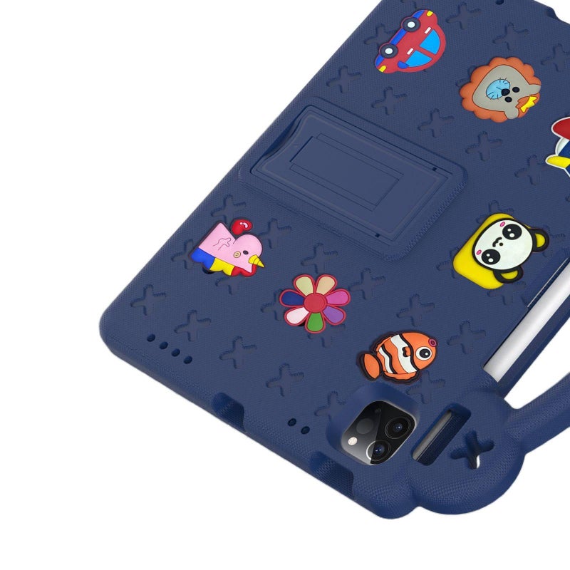 DGG Blue Shockproof iPad Case Compatible with Multiple iPad Models with Pencil Holder - Image 3