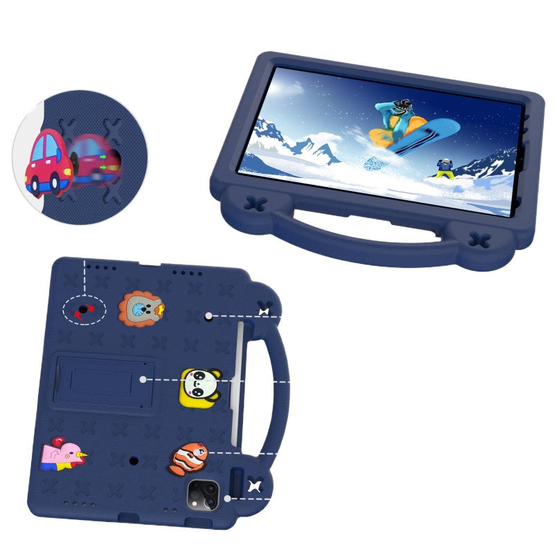 DGG Blue Shockproof iPad Case Compatible with Multiple iPad Models with Pencil Holder - Image 4
