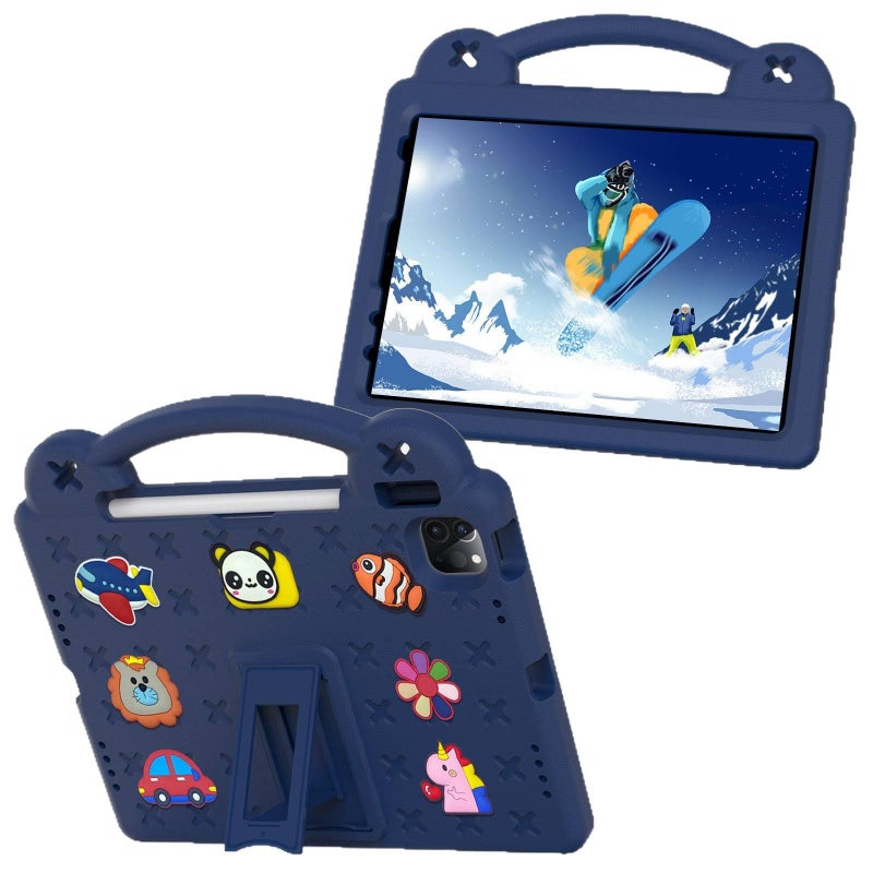 DGG Blue Shockproof iPad Case Compatible with Multiple iPad Models with Pencil Holder - Image 5