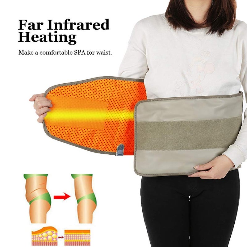 comfrt Waist Trimmer Belt, Hot Compress Far Infrared Heating Slimming Belt Vibrating Weight Loss Massager Fitness Device, Slimmer Kit, Sweat Wrap, Back and Lumbar Support, Best Abdominal Trainer(US) - Image 2