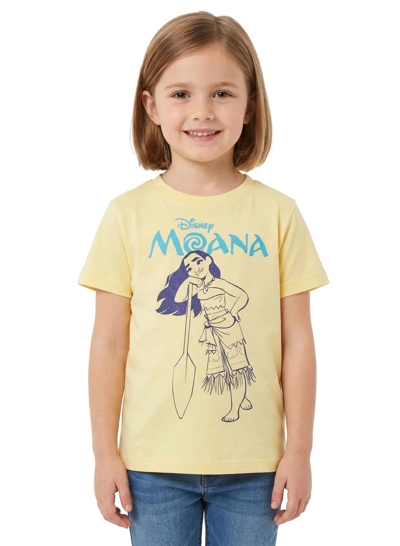 Disney Disney Moana Toddler Girls’ Oversized Drop Shoulder T-Shirt – Cute Casual Relaxed Fit Tee