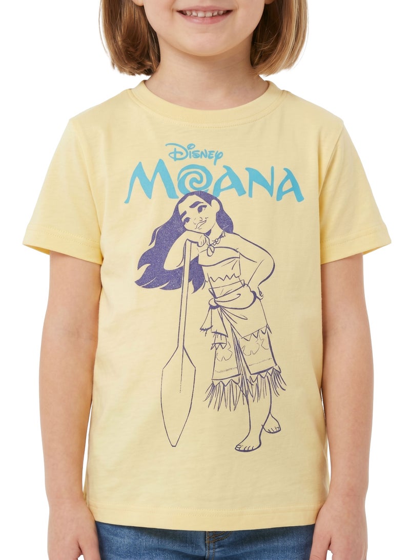 Disney Moana Toddler Girls’ Oversized Drop Shoulder T-Shirt – Cute Casual Relaxed Fit Tee - Image 3