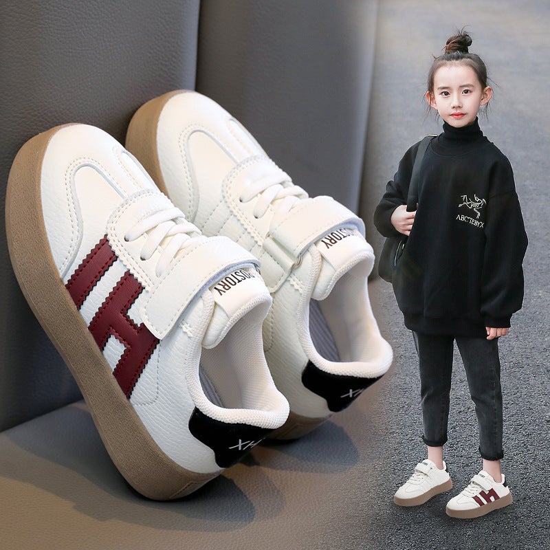 Girls' Board Shoes 2024 New Children'S Soft Sole White Shoes Large Children'S Fashion Casual Shoes For Boys Sneaker - Image 3