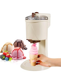 Generic Ice Cream Machine Small Children's,Sorbet Ice Cream Makers for Home,Simple One Push Operation Soft Serve ice Cream Mixture Machine for DIY Kitchen Fast  - Image 1