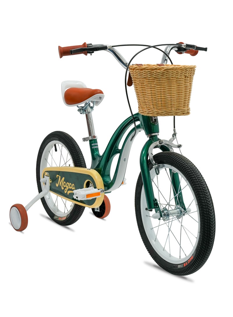 MOGOO Flyer Magnesium Kids Bike 16 Inch Green - Image 2