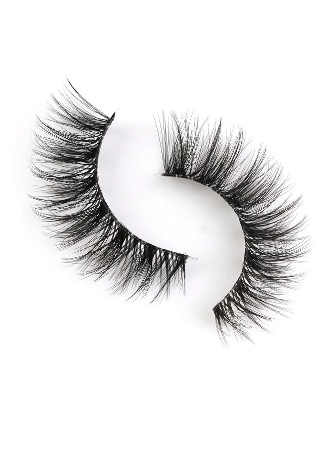 ارفعي مستوى جمالك: رموش صناعية بمظهر طبيعي وجذاب: مصنوعة من ألياف صناعية فائقة الجودة تحاكي شكل وملمس الرموش الطبيعية.7ازواج - Image 5