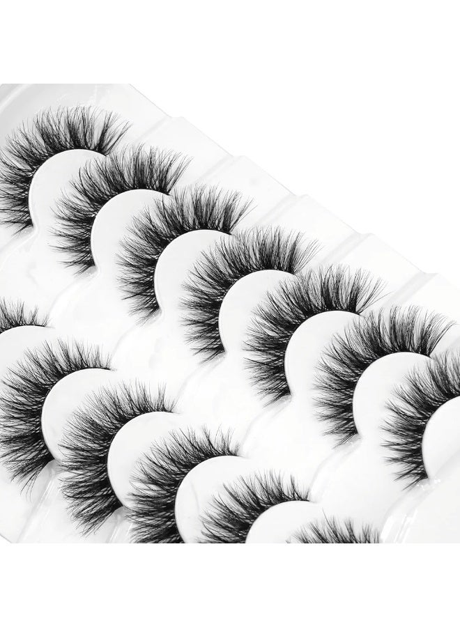 ارفعي مستوى جمالك: رموش صناعية بمظهر طبيعي وجذاب: مصنوعة من ألياف صناعية فائقة الجودة تحاكي شكل وملمس الرموش الطبيعية.7ازواج - Image 2