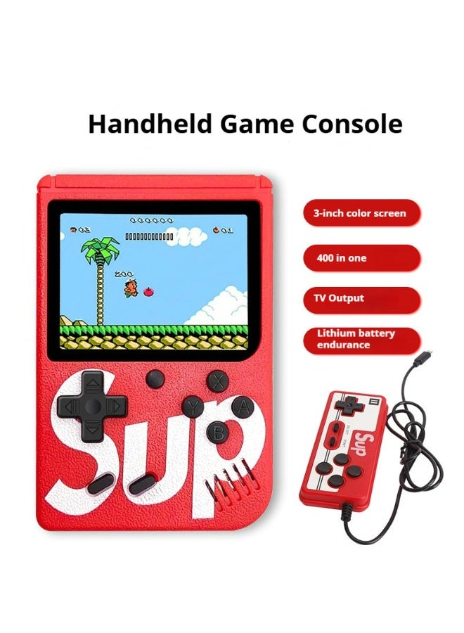 SUP محمولة بألعاب الفيديو مع 400 لعبة كلاسيكية، شاشة ملونة تبلغ 3 بوصات، قابلة للشحن - Image 4