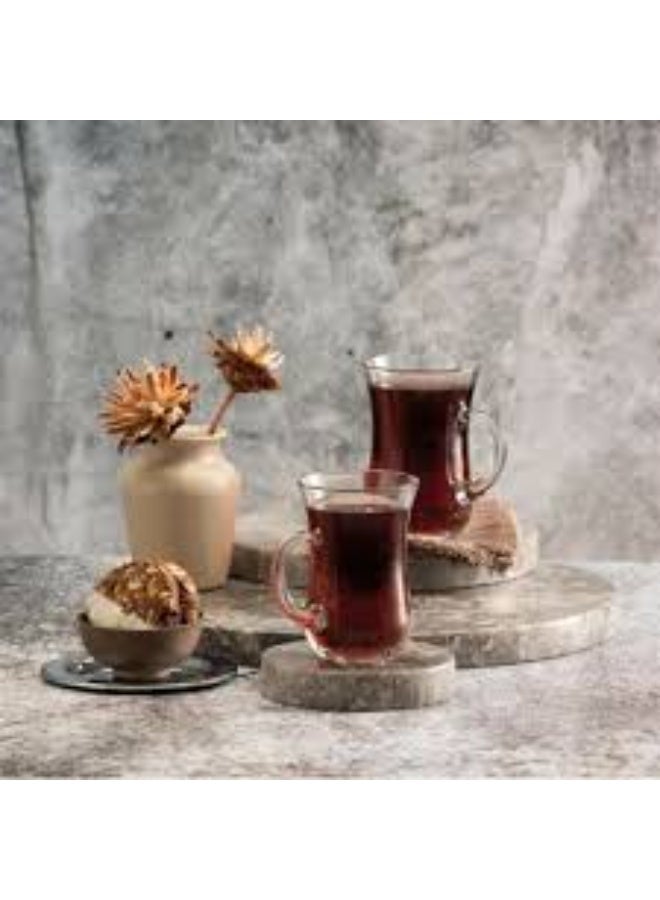 جي 4 يو طقم أكواب شاي زجاجية من Glass4you Lina مكون من 6 قطع (55783) - Image 2