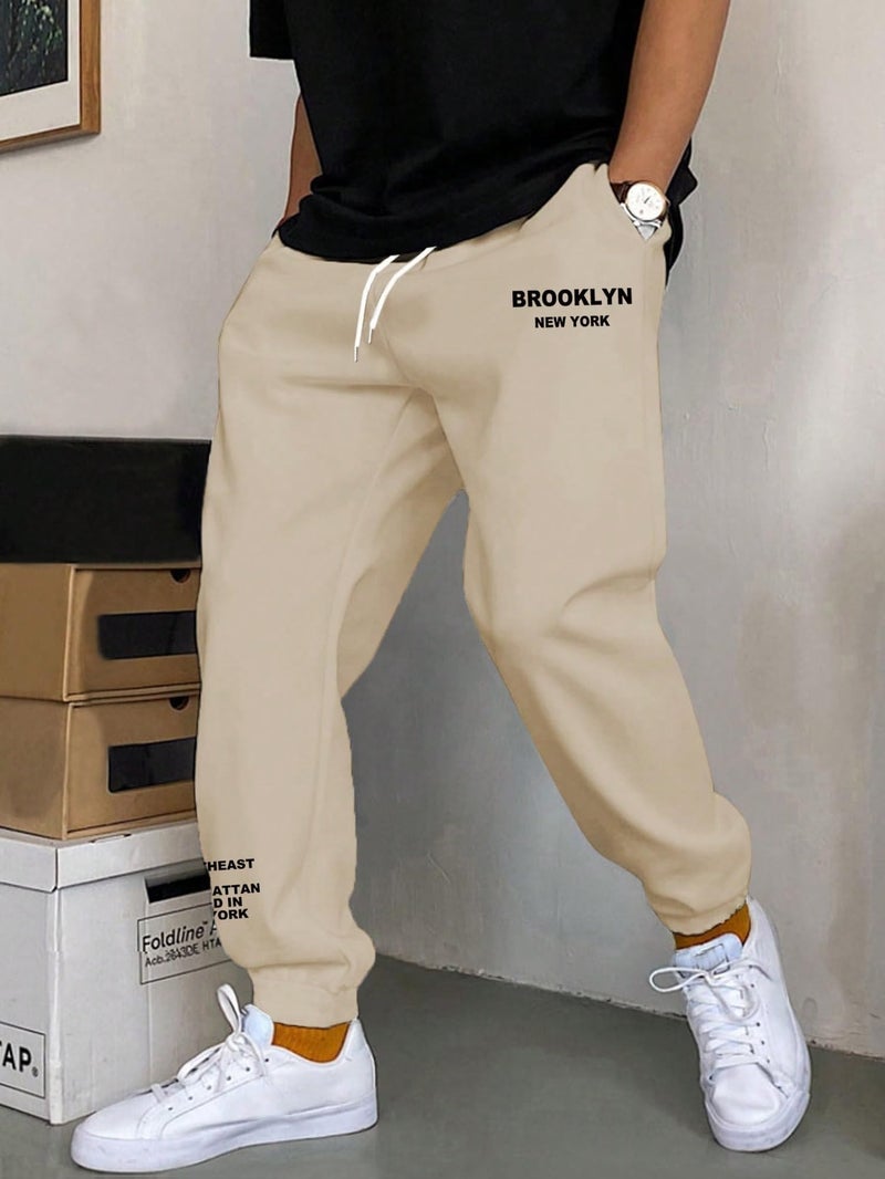 Lymio Track Pant for Men || Regular Fit || Track Pants || Full Elastic Jogger Track Pant || Available in Combo Pack of 2 (TP-42-43-Apricoat-Darkgrey-2XL) - Image 2