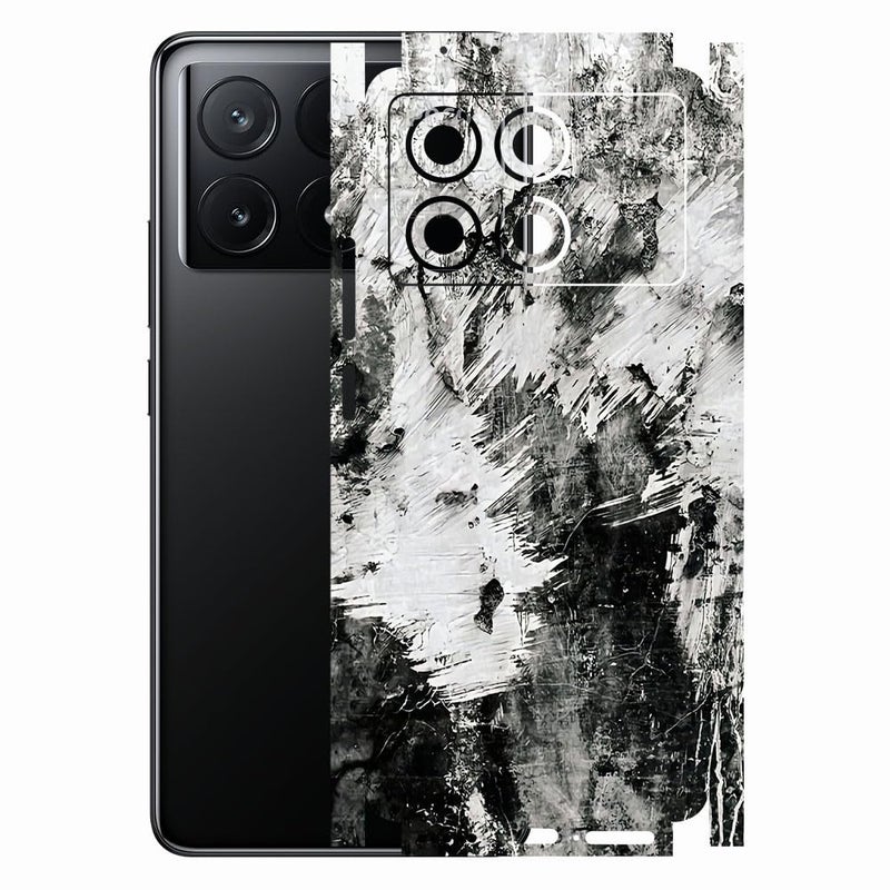 AtOdds - Compatible for Poco X6 PRO (5G) - Mobile Back Skin Sticker - Lamination - Screen Protector Film Wrap (Coverage - Back+Camera+Sides) (Design - Messed) - Image 1
