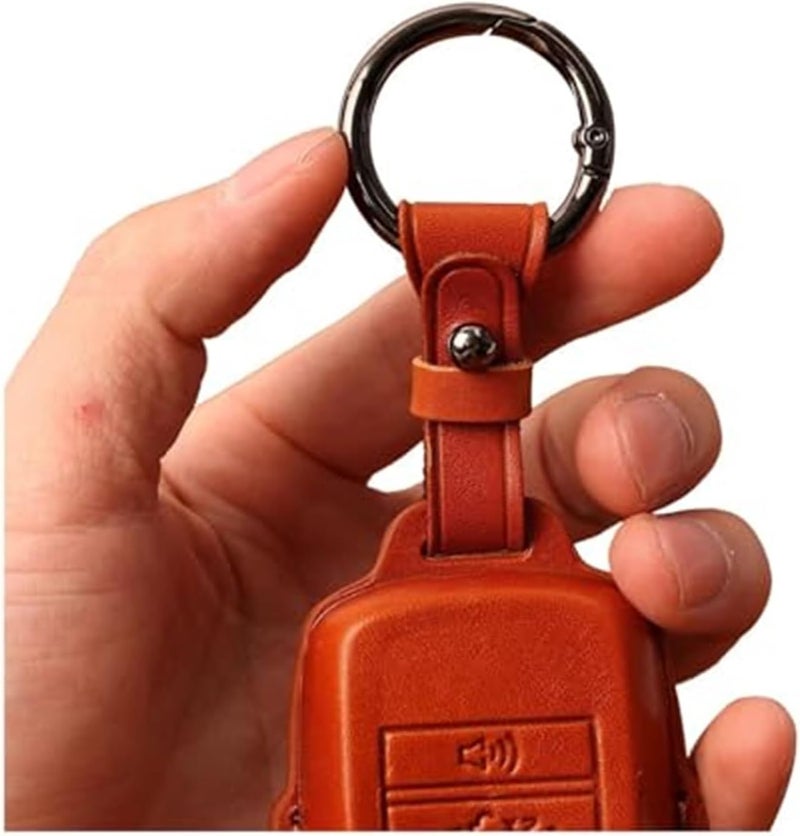 Wivplex Leather Car Key Fob Cover for Ford Models - Image 3