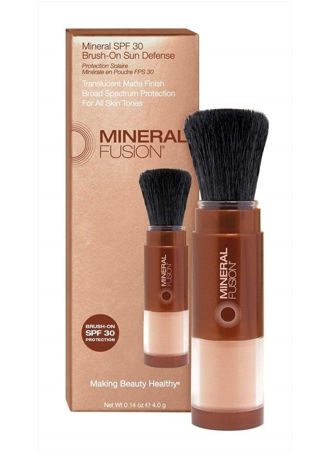 Mineral Fusion - Brush-On Sun Defense, SPF 30, UVA and UVB Protection, No Parabens, Gluten Free, Vegetarian, No Phthalates, Hypo-allergenic 0.14 Ounce (Pack of 1) - Image 1