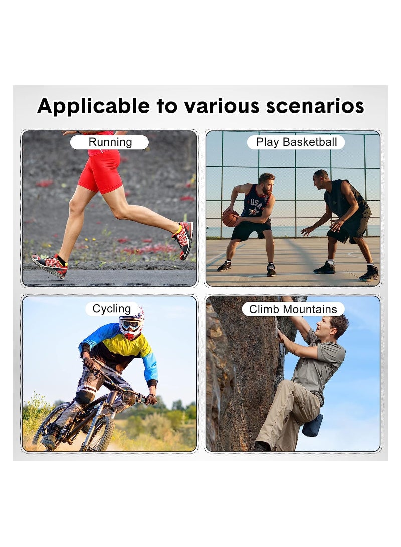 KASTWAVE Men's Cotton Low Cut Toe Socks, Toe Separator Socks Mesh Wicking Crew Socks for Running, Hiking, Cycling with 6 Colors(Black, Blue, Gray, Yellow, White, Green) - Image 5