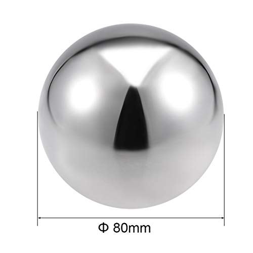 uxcell 80mm315 Dia 304 Stainless Steel Hollow Ball for Home Garden Decoration 2pcs - Image 3
