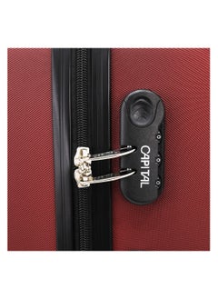 CAPITAL CAPITAL Hardside Luggage Trolley Bag 3 Pieces set,Maroon (S-20,M-24,L-28 Inch)  - Image 4