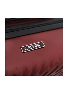 CAPITAL CAPITAL Hardside Luggage Trolley Bag 3 Pieces set,Maroon (S-20,M-24,L-28 Inch)  - Image 5