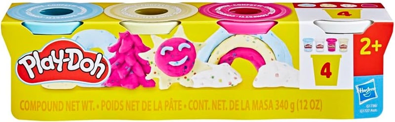 Play-Doh 04 Pack Confetti Modeling Compound - Arts and Crafts for Kids 2+ - Image 3