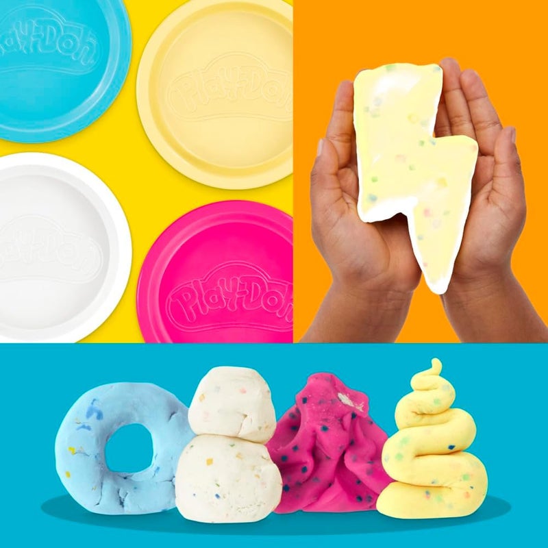 Play-Doh 04 Pack Confetti Modeling Compound - Arts and Crafts for Kids 2+ - Image 5