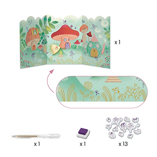 DJECO Fairy Craft Kit Paint Draw Build More for Home School or Gifts Fun Creative for Family Friends Educational Art Craft Kit Multi Activitiy for Kids 6 Medium - Image 5