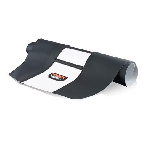 sawrain Dirt Bike Seat Cover - Universal Gripper No-Slip Dirtbike Seat Cover (Black-White) - Image 1