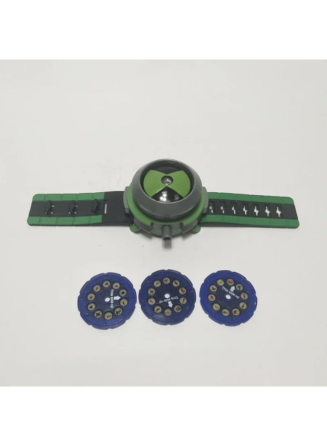 Children's Green Plastic Projection Watch Toy with Luminous Sound - Image 2