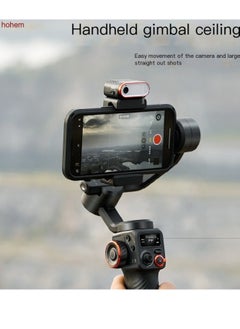 hohem iSteady M6 Kit 3-Axis Smartphone Gimbal Stabilizer Anti-shake Phone Vlog Gimbal 360° Rotatable OLED Large Screen with AI Vision Sensor & Fill Light Module Mini Tripod Storage Case 400g Payload R  - Image 5