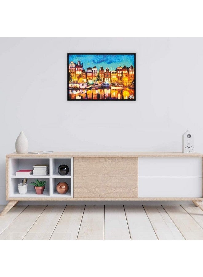 Webby Kids Amsterdam Houses Painting Wooden Jigsaw Puzzle, 500 Pieces - Image 4