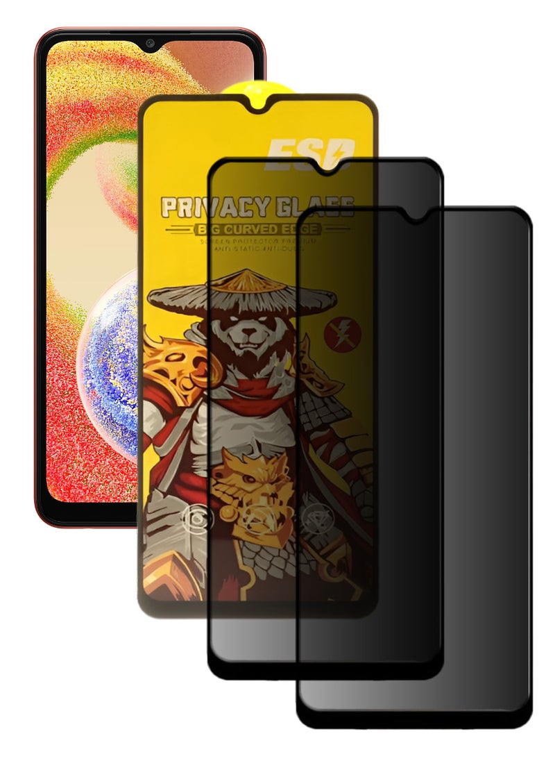 ESD 2 Pieces Tempered Dustproof Privacy Glass Screen Protector Compatible For Samsung Galaxy A04 - Image 1