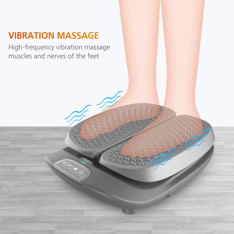 Snailax Vibration Foot Massager with Heat, Remote Control, FSA HSA Eligible, Adjustable Vibration Speed Electric Massager Machine for Circulation,Plantar Fasciitis, Pain - Image 2