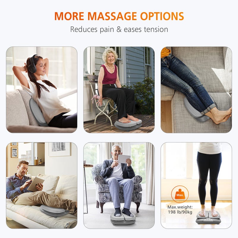 Snailax Vibration Foot Massager with Heat, Remote Control, FSA HSA Eligible, Adjustable Vibration Speed Electric Massager Machine for Circulation,Plantar Fasciitis, Pain - Image 4