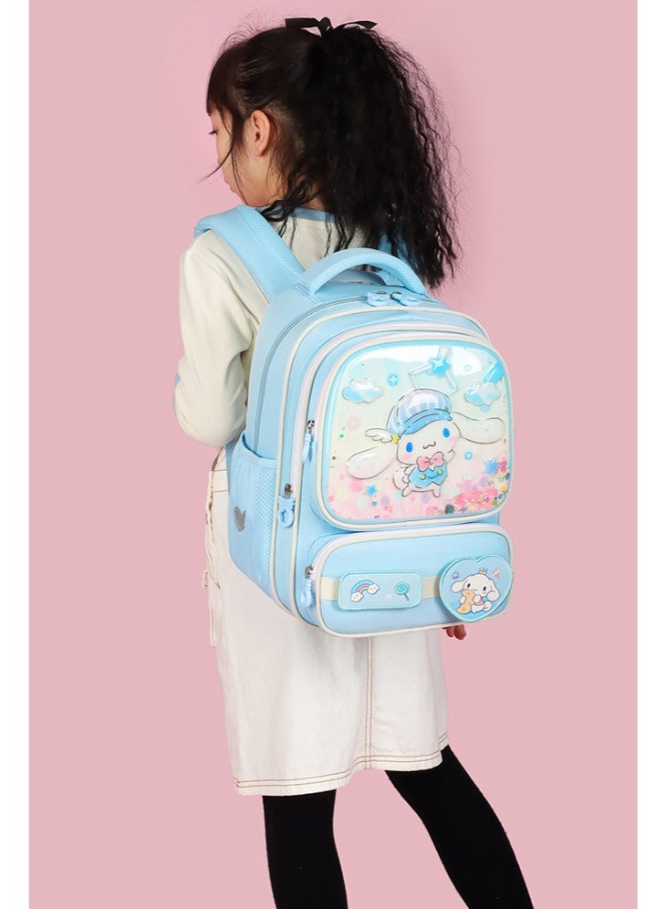 Cinnamon backpack schoolbags for teenagers and primary school students, cute, casual, lightweight, and burden-reducing learning school backpacks - Image 3