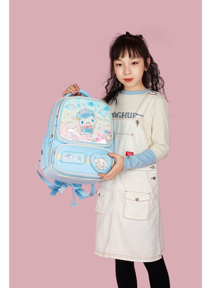 Cinnamon backpack schoolbags for teenagers and primary school students, cute, casual, lightweight, and burden-reducing learning school backpacks - Image 4