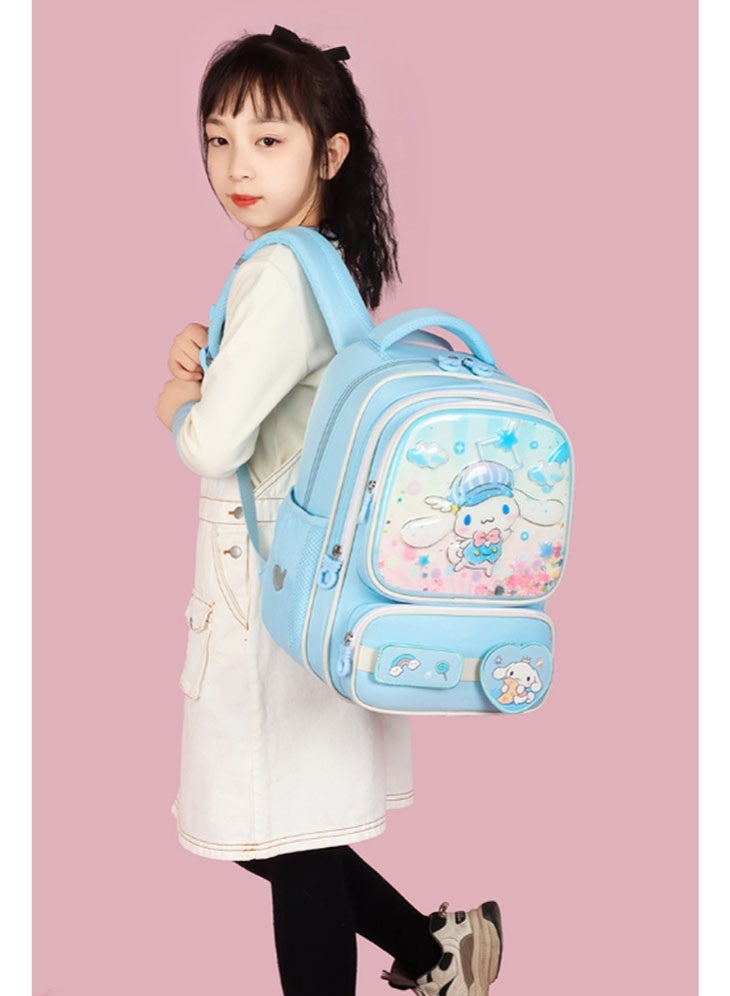 Cinnamon backpack schoolbags for teenagers and primary school students, cute, casual, lightweight, and burden-reducing learning school backpacks - Image 2