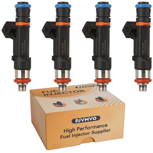Pjvmvo GM55565970 OE 14L Fuel InjectorsCompatible withChevy 14 Cruze Sonic Trax 2011 2012 2013 2014 2015 2016 2017Compatible withBuick Encore 14L Turbocharged 4 Holes Set of 4 - Image 1