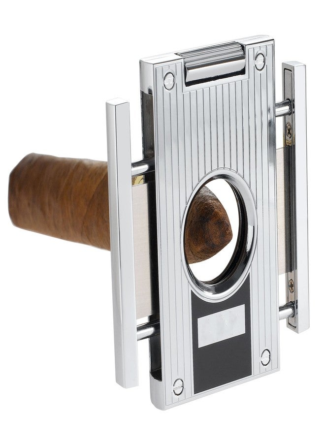 Visol "Sharp Lines" Premium Cigar Cutter, Chrome Plated - Image 3