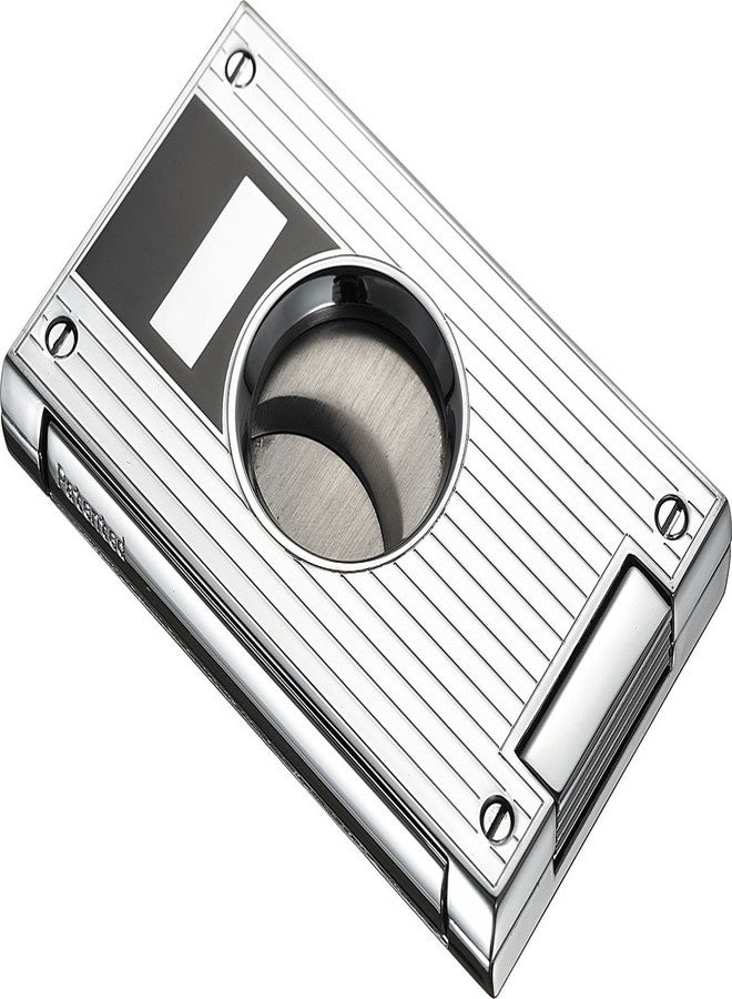 Visol "Sharp Lines" Premium Cigar Cutter, Chrome Plated - Image 2