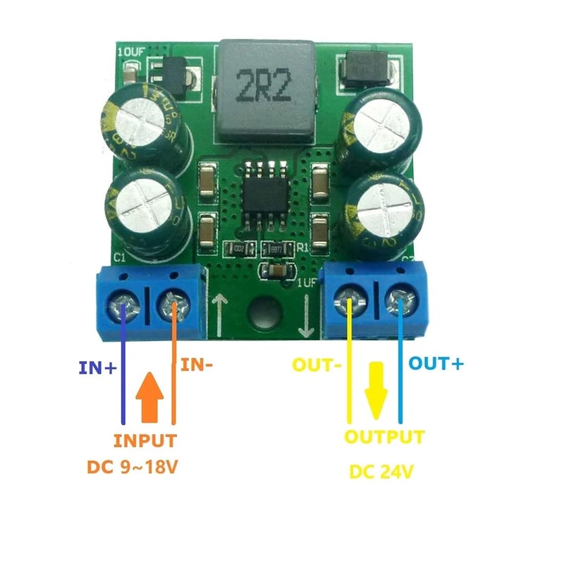 60W DC DC Boost Converter Module 3 7V To 24V Step Up Voltage Regulator For Motor PLC LED - Image 2