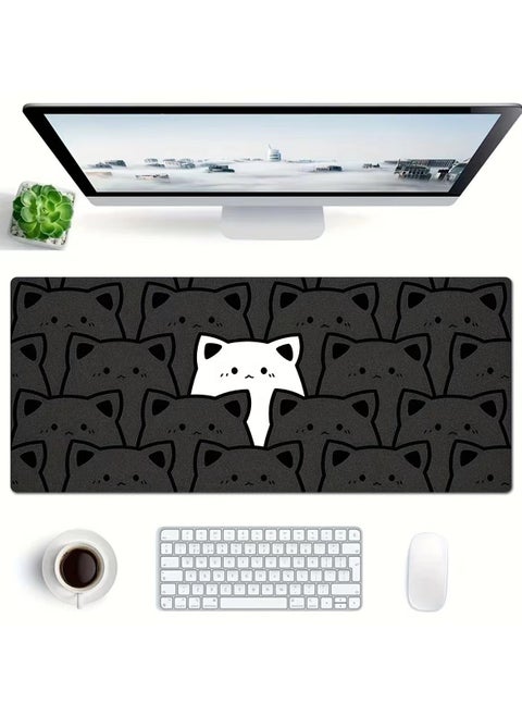 Super Large Mouse Pad 800*300*3MM Gaming Extended WaterProof Rubber Anti-slip For Office Games Mat Desk Pad Computers Keyboard Mouse Pads More Cat