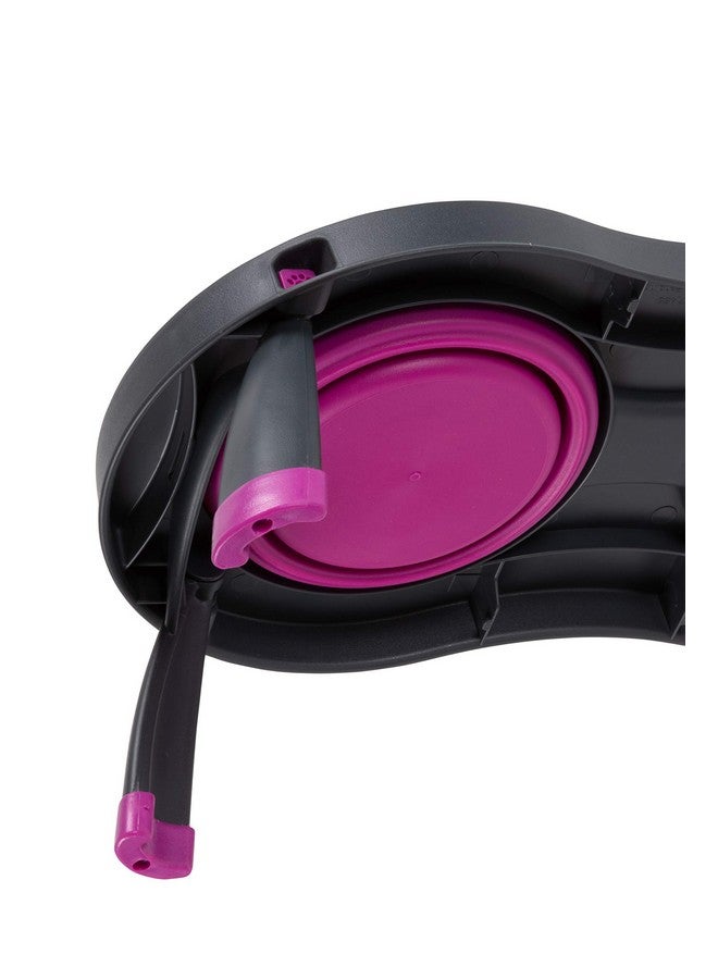 Dexas Pets Double Elevated Pet Feeder, Fuchsia, Large/2.5 Cup Capacity Bowls - Image 3