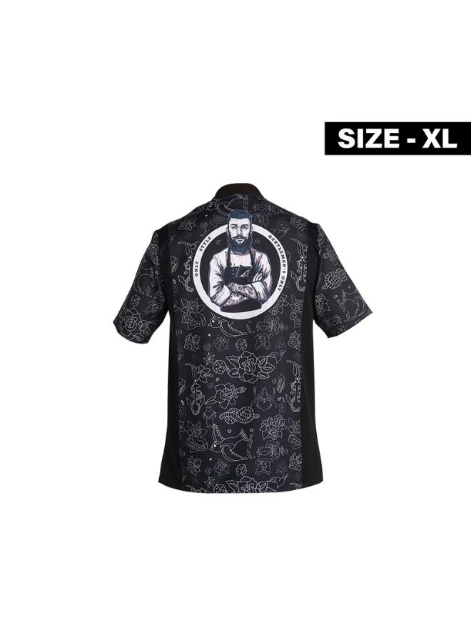 مريول حلاقة رجالي أسود بقياس كبير جداً - Image 1