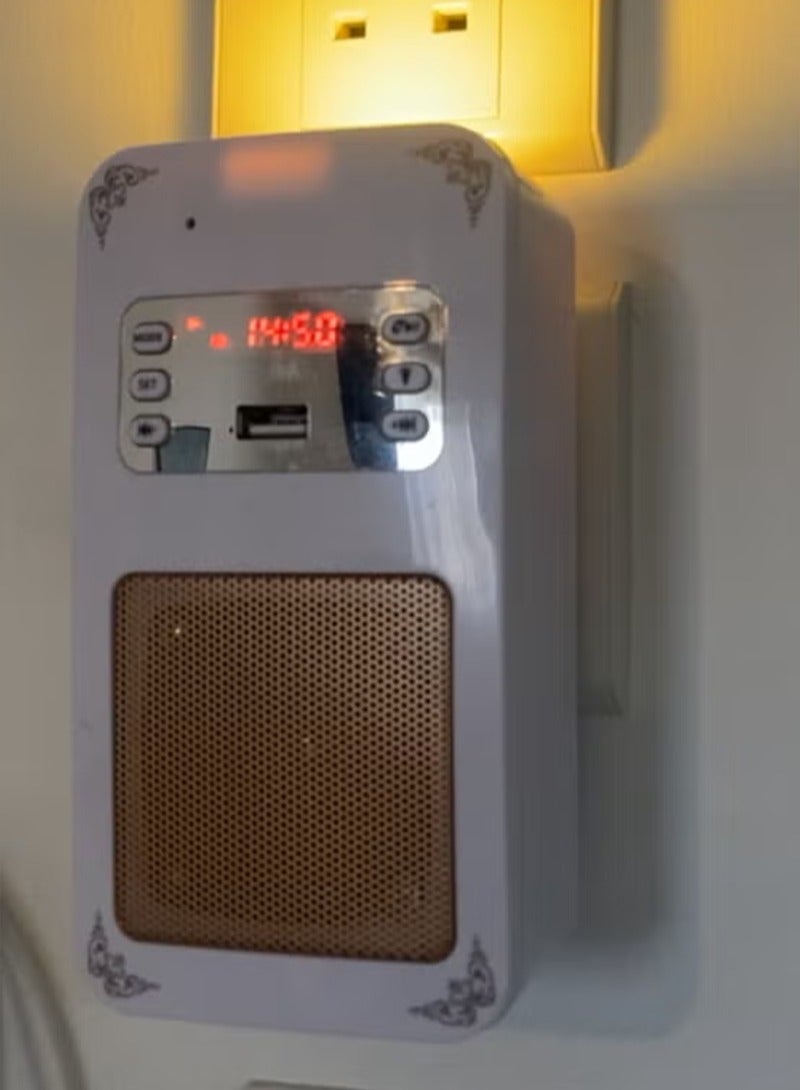 SQ-669 Wall Plug Qur'an Player LED Light Remote BT Quran Speaker MP3 Audio Playing with APP - Image 2