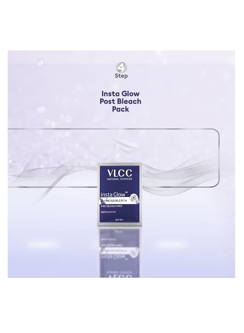 VLCC Insta Glow Diamond Bleach - 60g | With Diamond Powder For Sparkling Fairness | Skin Brightening Bleach | Minimizes Dark Spots, Reduces Facial Hair Visibility - Image 5